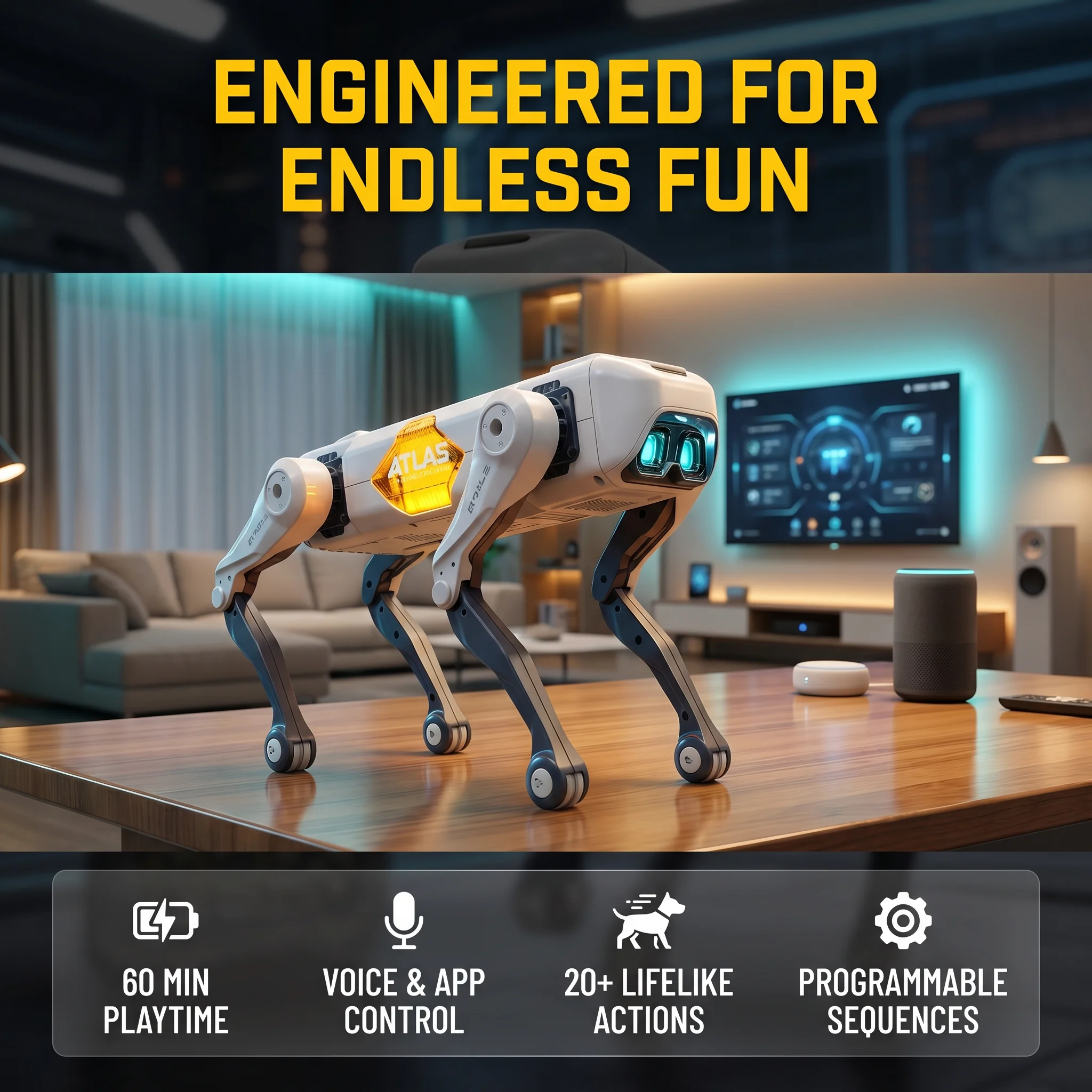 Drone Kit With Camera - AI Smart Robot Dog, Voice &