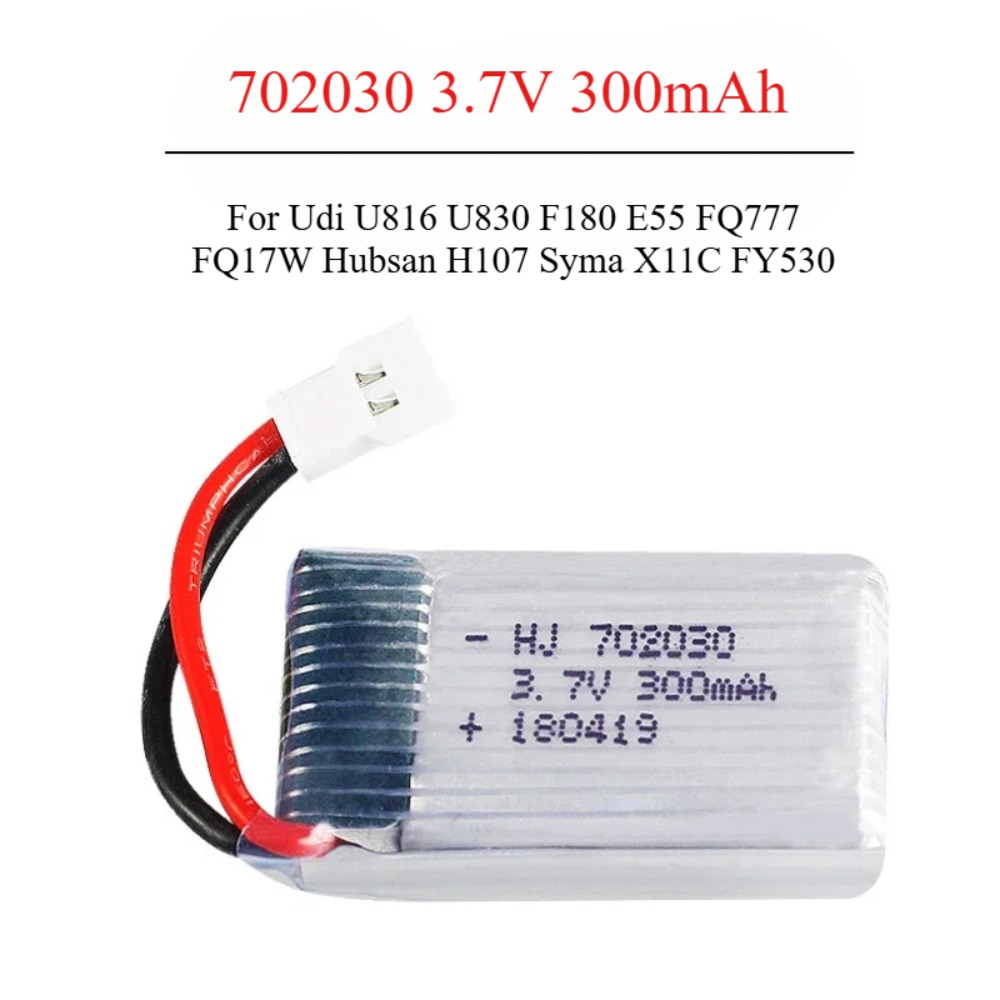 Drone Kit Beginner - 3.7V 300mAh Lipo Battery U816 F180