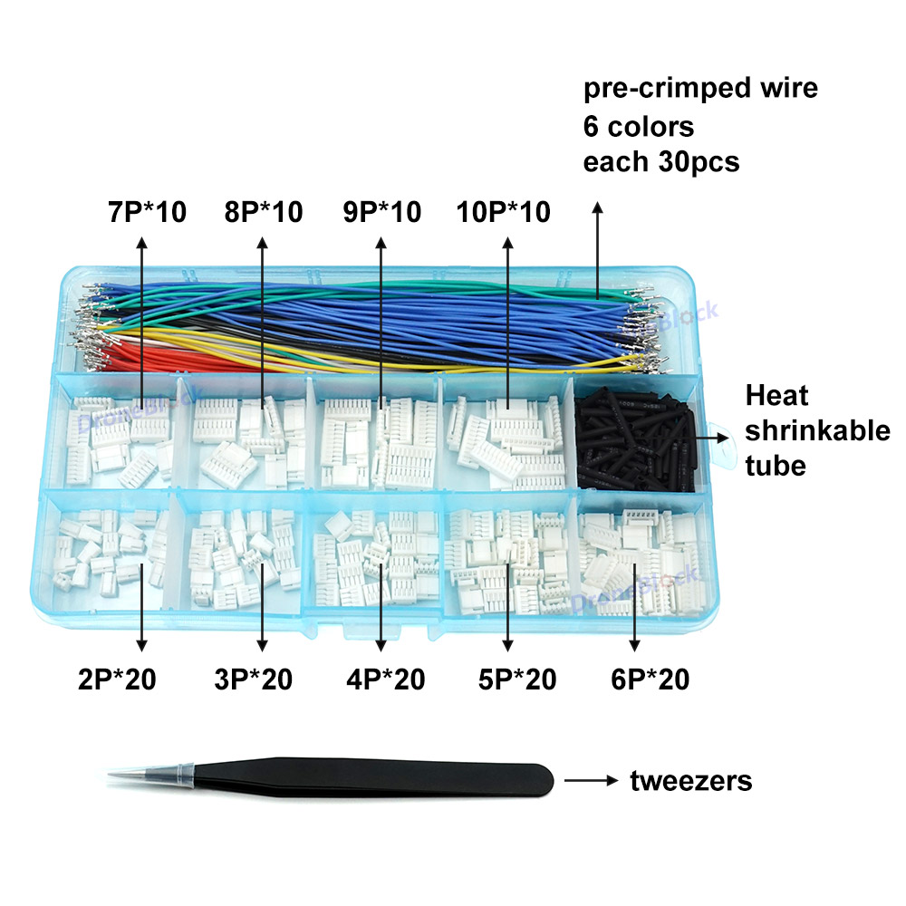 JST GH Connectors and Pre-Crim - Drone Kit Hexacopter recension och pris