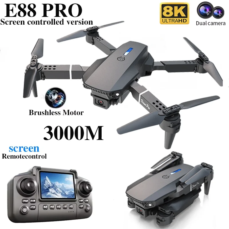 Professional E88 PRO Drone wit - Drone Kit Professional recension och pris