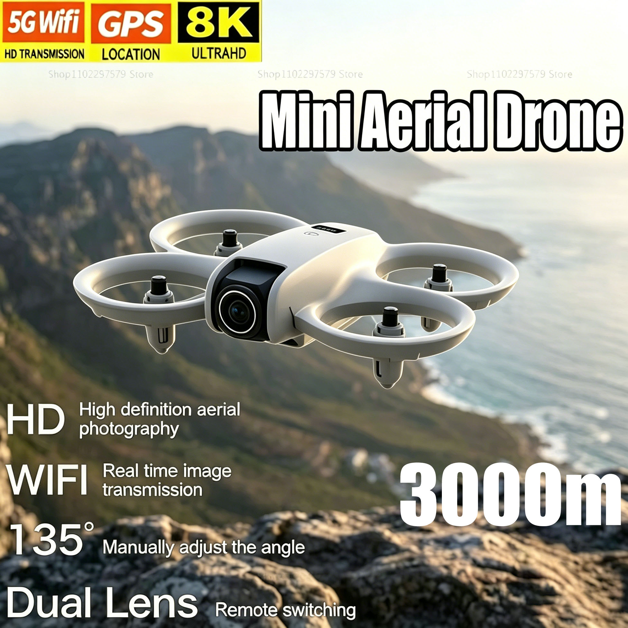 Mini Drone with 8K HD Camera F - Drone Kit Tricopter recension och pris