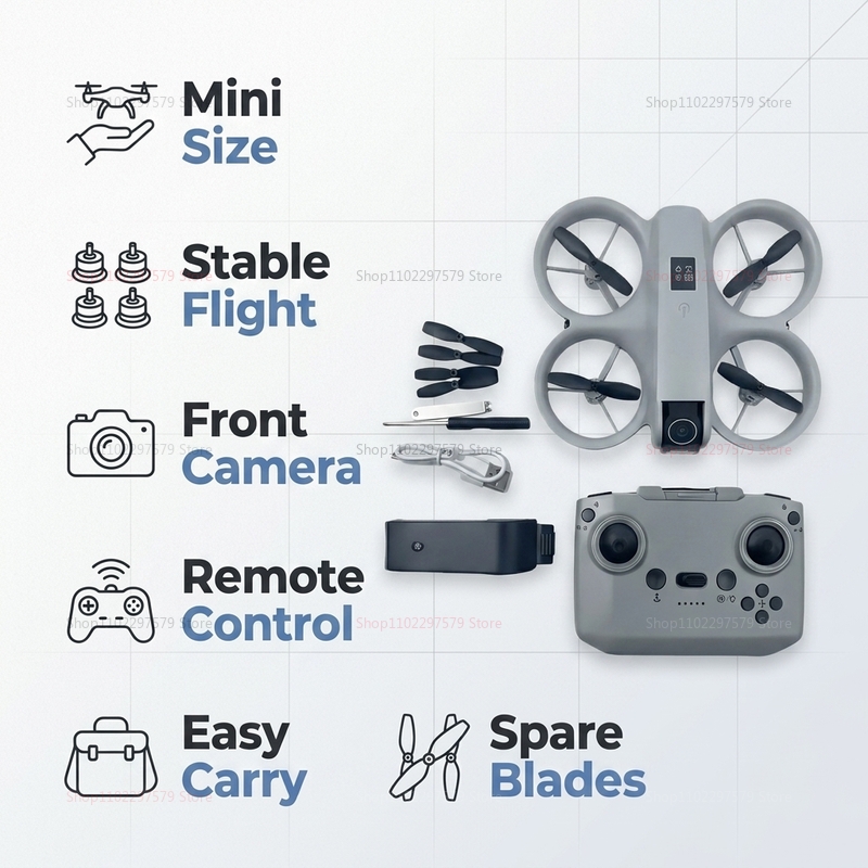 Mini Drone with 8K HD Camera F - Drone Kit Tricopter recension och pris