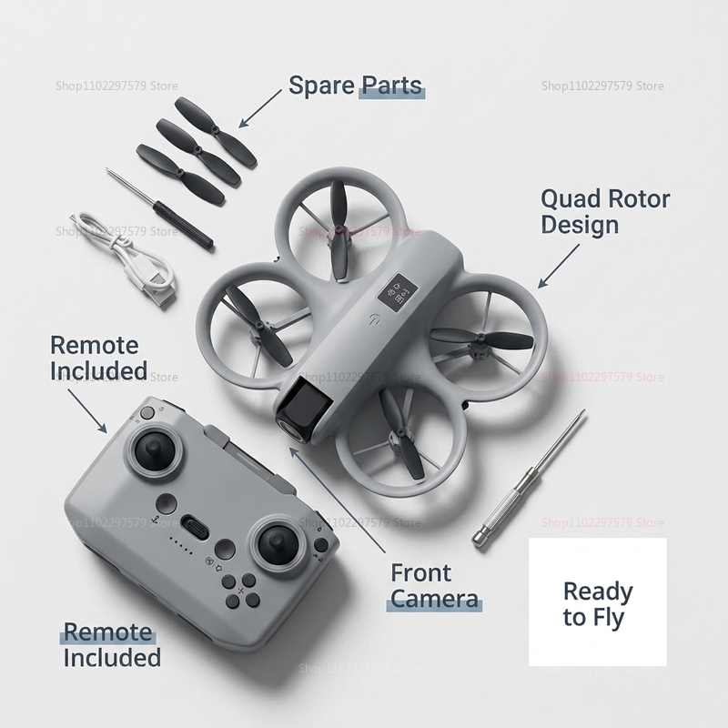 Mini Drone with 8K HD Camera F - Drone Kit Tricopter recension och pris