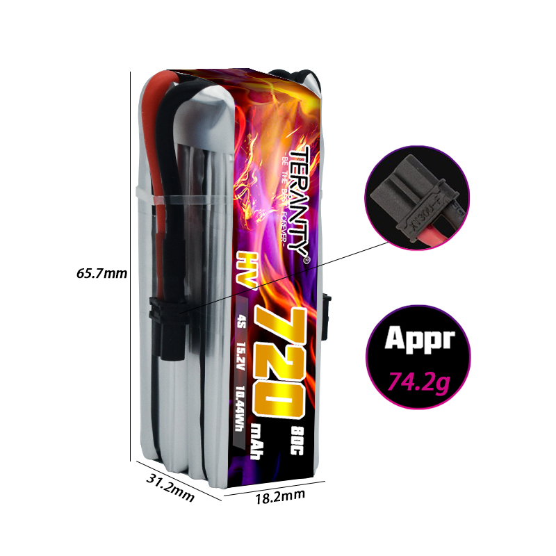 TERANTY 720mAh 4S 15.2V HV Lip - Drone Kit Fpv recension och pris