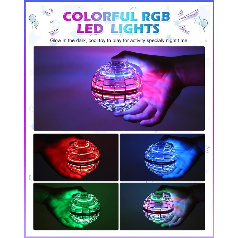 Magic Flying Orb Ball with Lig - Drone Kit Tricopter recension och pris